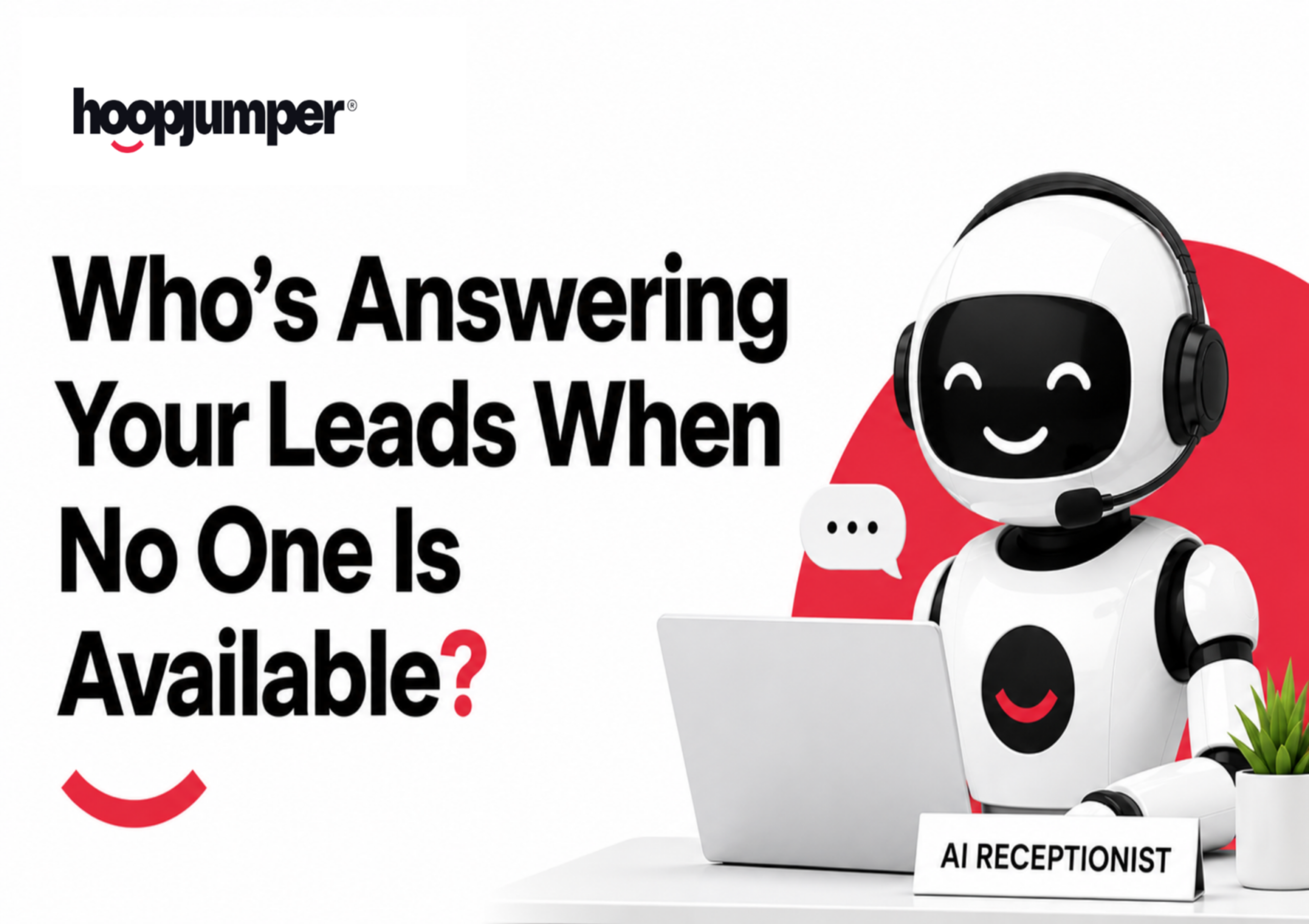 AI receptionist answering business leads after hours