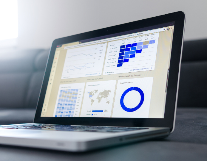 Display advertising results dashboard showing lower cost per lead, higher conversion rates, and scalable growth from HoopJumper campaigns