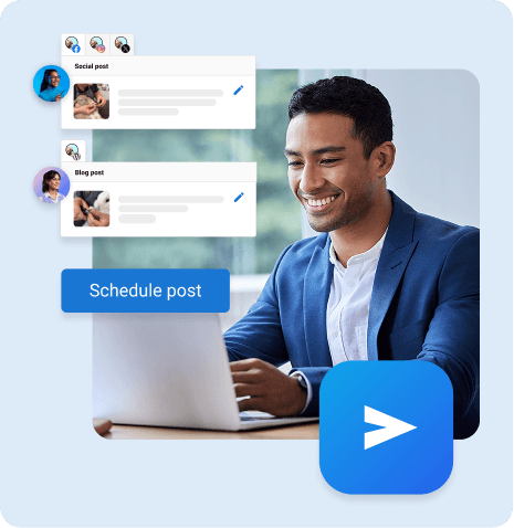 Stay in control with review and approval-workflows
