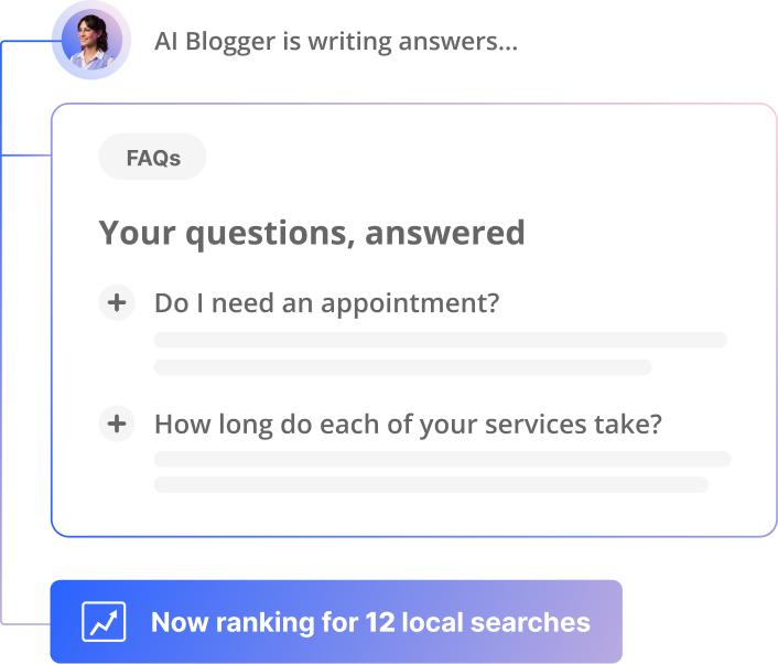 Answer the questions your customers are actually searching for Answer the questions your customers are actually searching for